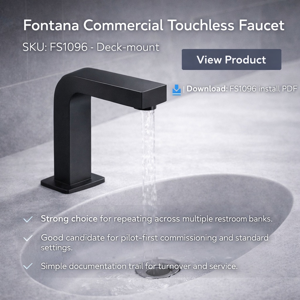 Fontana Commercial Touchless Faucet FS1096